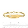 Eternally Bonded Men's 0.20 CT. Diamond Bottle with Cap I.D. Curb Chain Bracelet in 14K Gold