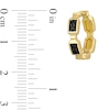 Thumbnail Image 2 of Eternally Bonded Men's 0.16 CT. T.W. Diamond Endless Bottle with Cap 12.0mm Hoop Earrings in 14K Gold