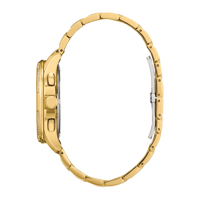 Main Image 2 of Men's Citizen Eco-Drive® PCAT Diamond Accent Gold-Tone Chronograph Watch with Grey Dial (Model: BL8172-59H)