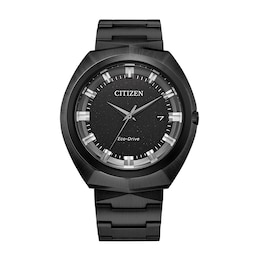 Men's Citizen Calibre E365 Black IP Watch with Black Dial (Model: BN1015-52E)