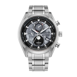 Men's Citizen Eco-Drive® Sport Luxury Super Titanium™ Radio Controlled Chrono Watch with Grey Dial (Model: BY1010-57H)