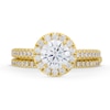 2.00 CT. T.W. Certified Lab-Created Diamond Frame Bridal Set in 18K Gold (F/VS2)