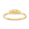 Thumbnail Image 5 of 0.50 CT. T.W. Princess-Cut Certified Lab-Grown Diamond Past Present Future® Engagement Ring in 14K Gold (F/SI2)