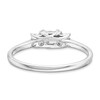 0.50 CT. T.W. Princess-Cut Certified Lab-Created Diamond Past Present Future® Engagement Ring in 14K White Gold (F/SI2)
