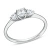 Thumbnail Image 1 of 0.50 CT. T.W. Certified Lab-Grown Diamond Past Present Future® Engagement Ring in 14K White Gold (F/SI2)