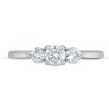 Thumbnail Image 3 of 0.50 CT. T.W. Certified Lab-Grown Diamond Past Present Future® Engagement Ring in 14K White Gold (F/SI2)