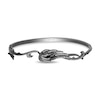 Thumbnail Image 1 of Enchanted Disney Villains Maleficent 0.23 CT. T.W. Diamond Wing Bangle in Black Sterling Silver - 7.25"