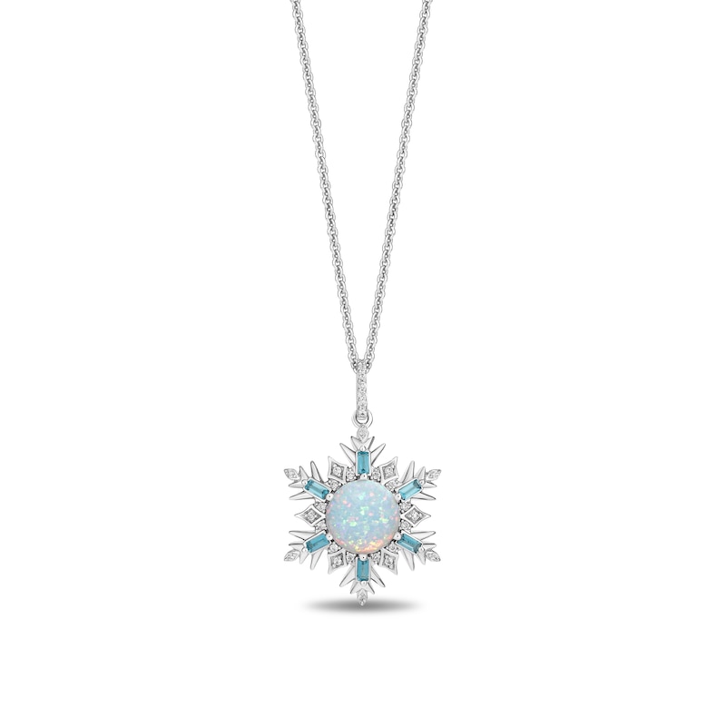 Main Image 1 of Collector’s Edition Enchanted Disney Frozen 10th Anniversary Snowflake Pendant in Sterling Silver