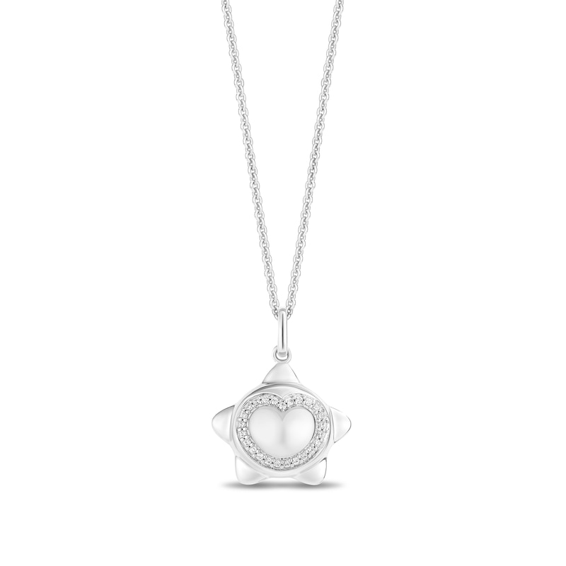 Enchanted Disney Wish 0.10 CT. T.W. Diamond Wishing Star Pendant in Sterling Silver|Peoples Jewellers