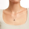 Thumbnail Image 2 of Unstoppable Love™ 0.15 CT. Black Diamond Solitaire Tilted Heart Pendant in Sterling Silver
