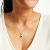 Thumbnail Image 2 of Unstoppable Love™ 0.40 CT. T.W. Black and White Diamond Elongated Flame Pendant in Sterling Silver