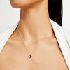 Thumbnail Image 1 of Unstoppable Love™ 0.20 CT. Black Diamond Solitaire Pendant in Sterling Silver