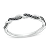Thumbnail Image 1 of Circle of Gratitude® Collection 0.065 CT. T.W. Black Diamond Polished Twist Band in Sterling Silver