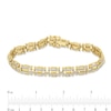 Thumbnail Image 4 of Men's 1.00 CT. T.W. Diamond Links Bracelet in 10K Gold - 8.5"