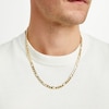 Thumbnail Image 2 of Men's 6.2mm Figaro Link Chain Necklace in Hollow 10K Gold - 22"