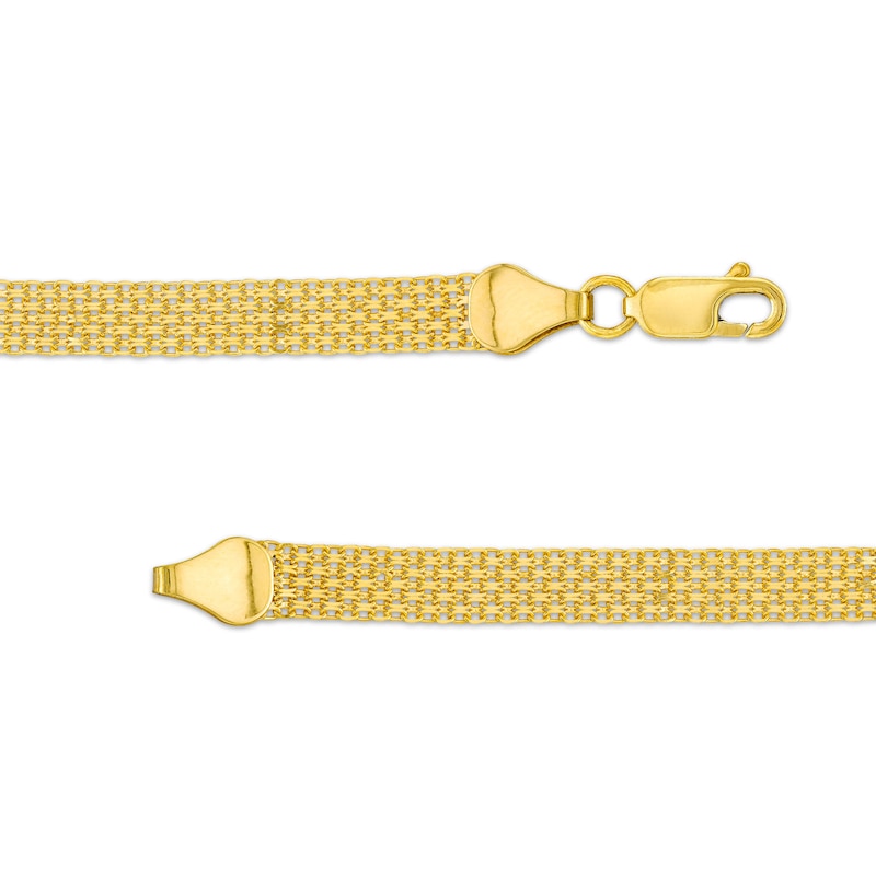 Main Image 2 of 6.0mm Bismark Link Multistrand Bracelet in Solid 18K Gold - 7.25"