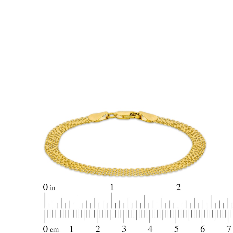 Main Image 3 of 6.0mm Bismark Link Multistrand Bracelet in Solid 18K Gold - 7.25"