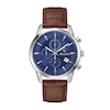 Thumbnail Image 1 of Men's Bulova Classic Sutton Brown Strap Chronograph Watch with Blue Dial (Model: 96B402)
