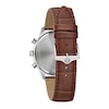 Thumbnail Image 3 of Men's Bulova Classic Sutton Brown Strap Chronograph Watch with Blue Dial (Model: 96B402)