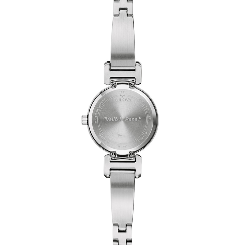 Main Image 4 of Ladies' Marc Anthony Modern Diamond Accent Silver-Tone Bangle Watch with White Dial (Model: 96P241)