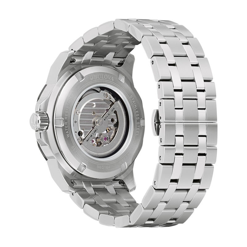 Main Image 3 of Men's Bulova Marc Anthony Series A Diamond Accent Watch with Blue Skeleton Dial (Model: 98D184)