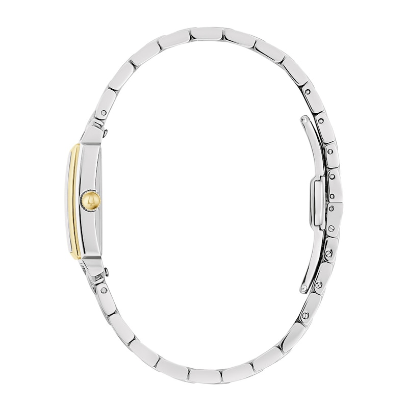 Main Image 2 of Ladies' Bulova Sutton Two-Tone Watch with Rectangular Mother-of-Pearl Dial (Model: 98L308)