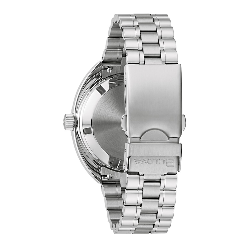 Main Image 3 of Men's Bulova Oceanographer Red Accent Automatic Watch with Blue Dial (Model: 96B405)