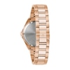 Thumbnail Image 2 of Bulova Phantom Rainbow Crystal Accent Rose-Tone Watch with Black Dial (Model: 97A180)