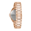 Thumbnail Image 3 of Bulova Phantom Rainbow Crystal Accent Rose-Tone Watch with Black Dial (Model: 97A180)