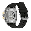 Thumbnail Image 3 of Men's Bulova Maquina Marc Anthony Gold-Tone IP Chronograph Silicone Strap Watch with Grey Skeleton Dial (Model: 98A310)