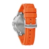 Thumbnail Image 2 of Men's Bulova Maquina Silver-Tone Chronograph Orange Strap Watch with Blue Dial (Model: 96B407)