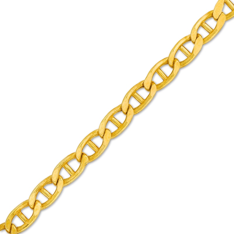 Men's 4.9mm Mariner Link Bracelet in Hollow 10K Gold - 8.5"|Peoples Jewellers