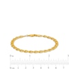 Thumbnail Image 4 of Men's 4.9mm Mariner Link Bracelet in Hollow 10K Gold - 8.5"