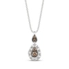 Thumbnail Image 1 of Le Vian® 0.35 CT. T.W. Chocolate Diamond® and Nude Diamond™ Frame Pendant and Stud Earrings Set in 14K Vanilla Gold™