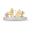 Thumbnail Image 4 of Disney Treasures The Lion King 0.08 CT. T.W. Diamond Character Ring in Sterling Silver and 10K Gold