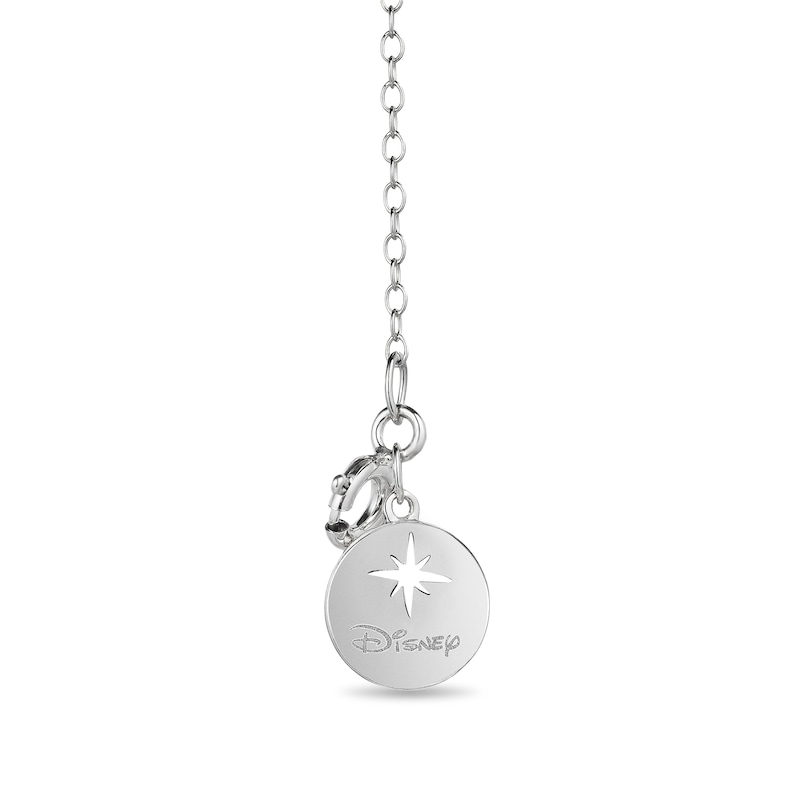 Main Image 2 of Enchanted Disney Wish Amethyst, Blue Topaz and 0.115 CT. T.W. Diamond Tree Pendant in Sterling Silver and 10K Rose Gold
