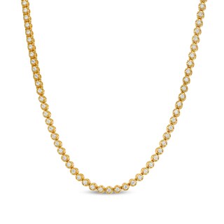 Men's 5.00 CT. T.W. Certified Lab-Created Diamond Tennis Necklace in 10K Gold (F/SI2) - 20"