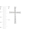 Thumbnail Image 2 of Men's 1.50 CT. T.W. Certified Lab-Grown Diamond Cross Necklace Charm in 10K White Gold (F/SI2)
