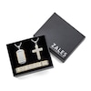 Thumbnail Image 8 of Men's Diamond Accent Dog Tag Pendant, Cross Pendant and Link Bracelet Set in Two-Tone Stainless Steel