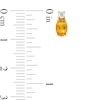 Oval Citrine and Diamond Accent Pendant and Stud Earrings Set in 10K Gold