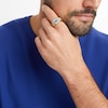 Thumbnail Image 2 of Men's 2.50 CT. T.W. Emerald-Cut Certified Lab-Grown Diamond Frame Signet Ring in 10K Gold (F/SI2)