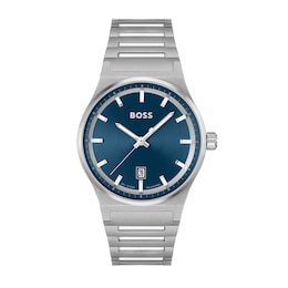 Men's Hugo Boss Candor Watch with Blue Dial (Model: 1514076)