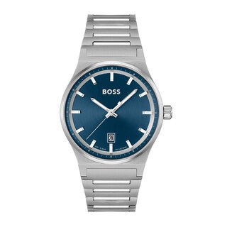 Men's Hugo Boss Candor Watch with Blue Dial (Model: 1514076)