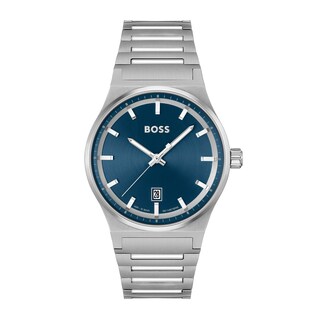 Men's Hugo Boss Ace Two-Tone Watch with Blue Dial (Model: 1513916) |  Peoples Jewellers