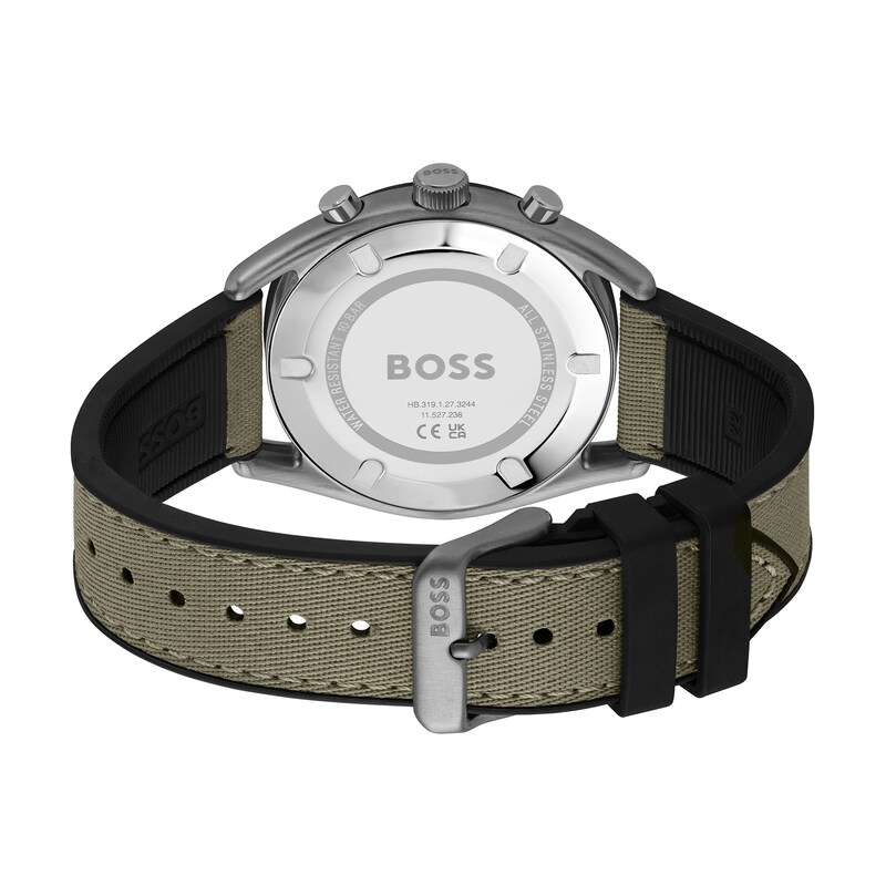 Main Image 3 of Men's Hugo Boss Top Green Chronograph Silicone Strap Watch with Green Dial (Model: 1514092)