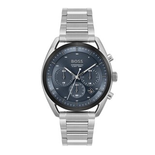 Men's Hugo Boss Top Chronograph Watch with Dark Blue Dial (Model: 1514093)