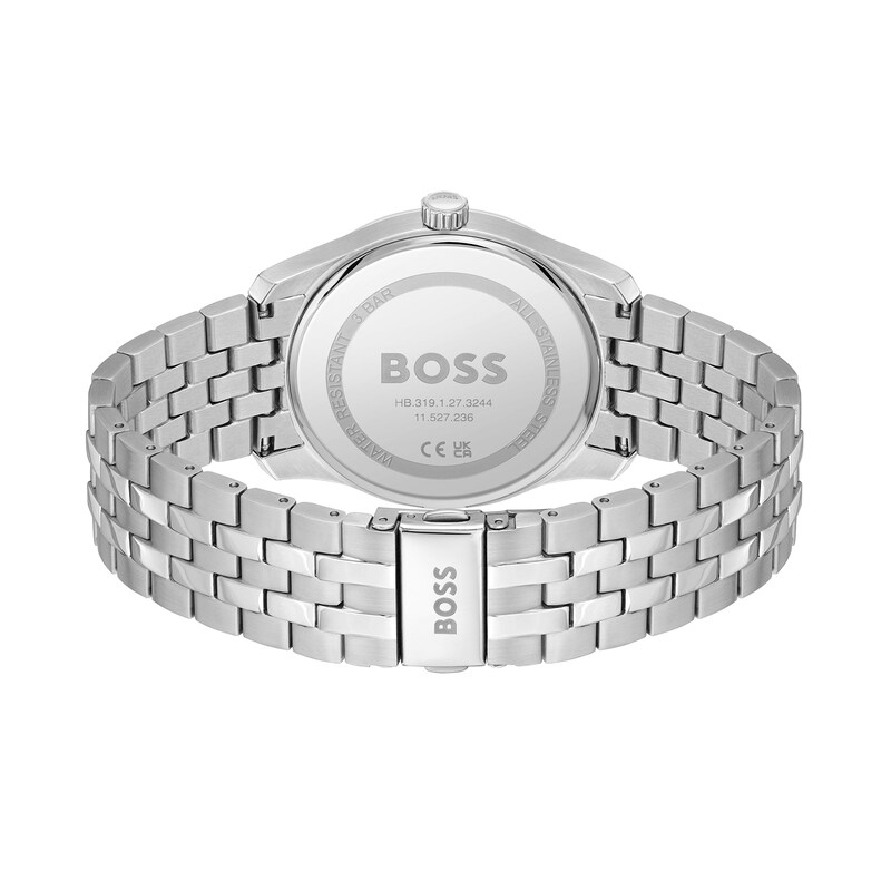 Main Image 3 of Men's Hugo Boss Principle Watch with Textured Black Dial (Model: 1514123)