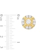 Thumbnail Image 3 of Men's 2.00 CT. T.W. Canadian Certified Diamond Crest Frame Stud Earrings in 14K Gold (I/I2)