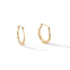 Thumbnail Image 1 of 14.0mm Scalloped Hoop Earrings in 14K Gold