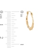 Thumbnail Image 3 of 14.0mm Scalloped Hoop Earrings in 14K Gold